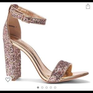 Rose Gold Glitter Heels